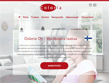 Tablet Screenshot of coloria.fi